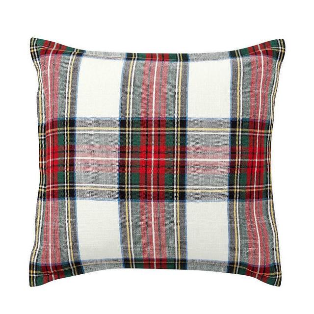Stewart Plaid Cotton Sham, Euro