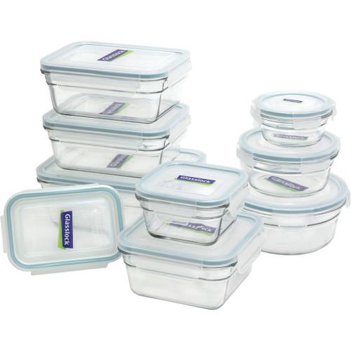 18pc Glasslock Oven Safe Box Set