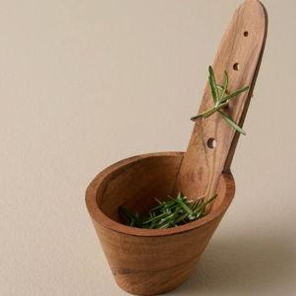 Wooden Herb Stemmer