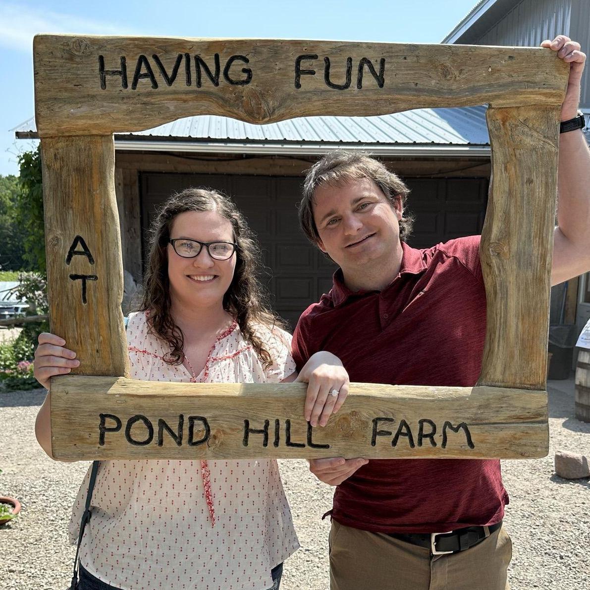 Having fun at Pond Hill Farm in Harbor Springs, Michigan July 2023