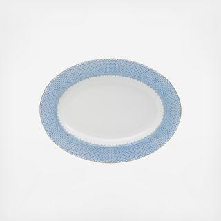 Cornflower Blue Lace Platter