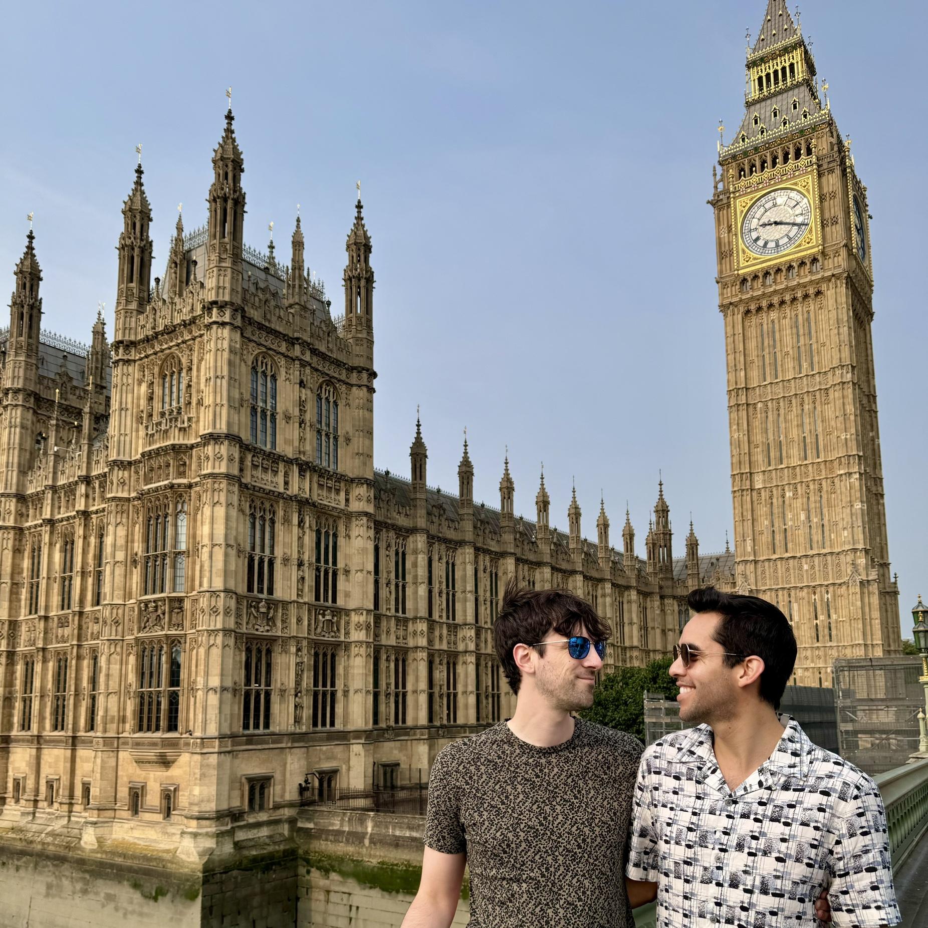 Incredibly happy together in London.