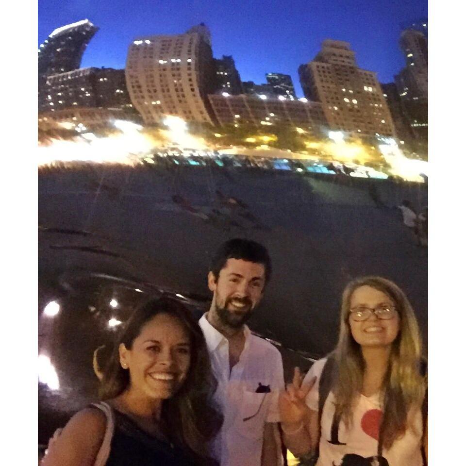 The first night we met, along with the friend that introduced us