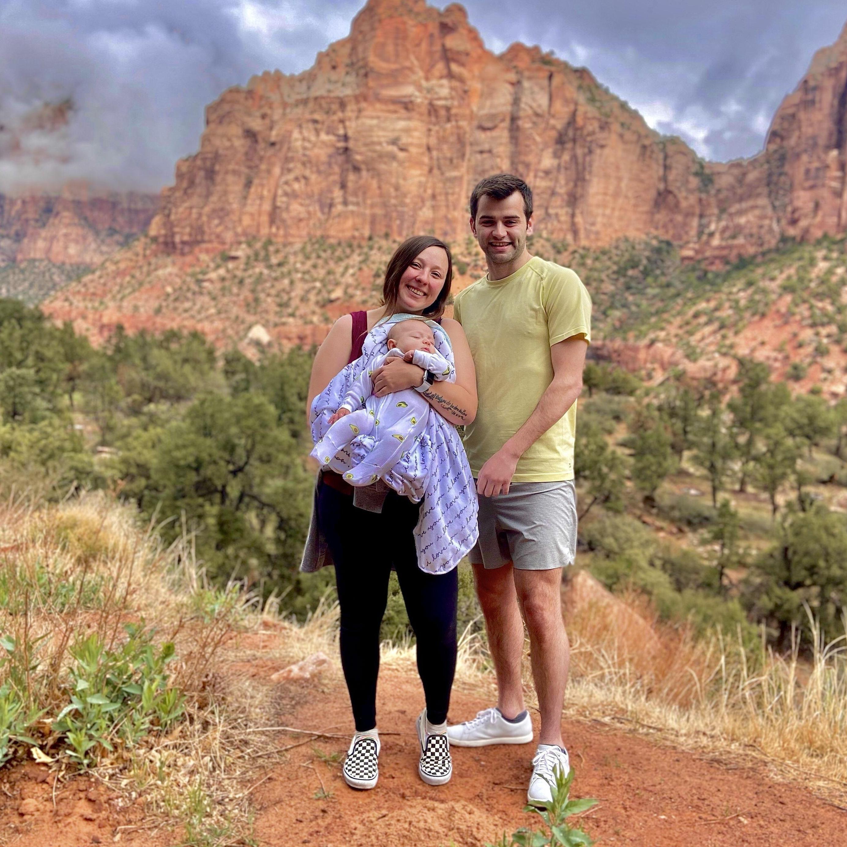 We took Chris & Sammy on their first plane ride ever and went to Utah!