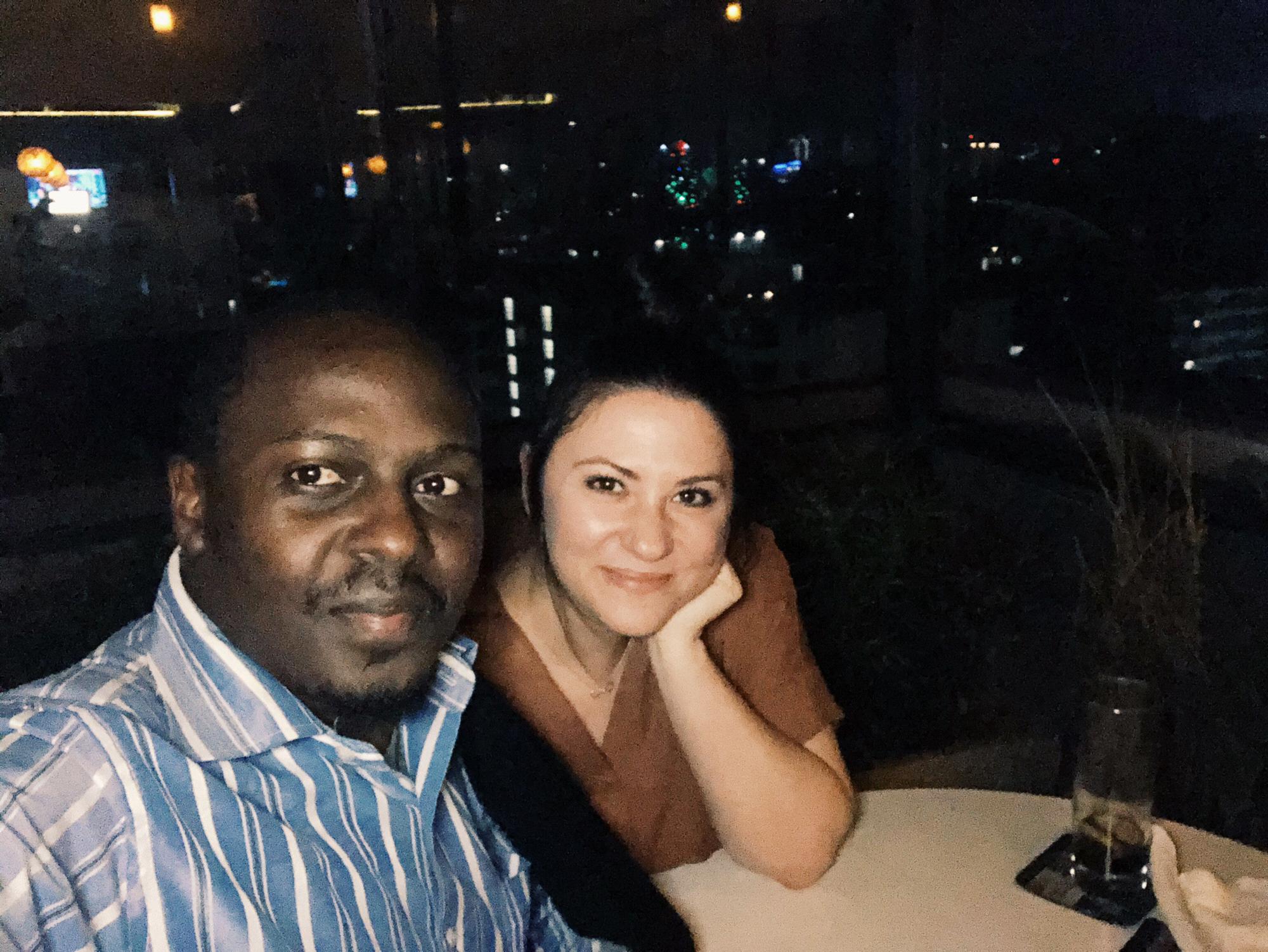Roof top date night in Nairobi.