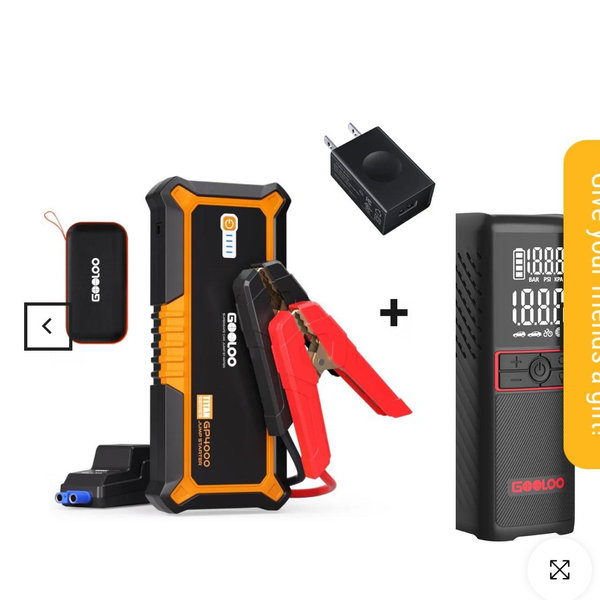 GOOLOO GP4000 Portable Jump Starter - GP4000 ORANGE - GOOLOO