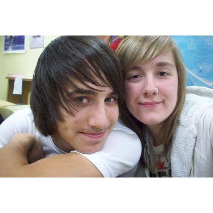our first picture together in high school