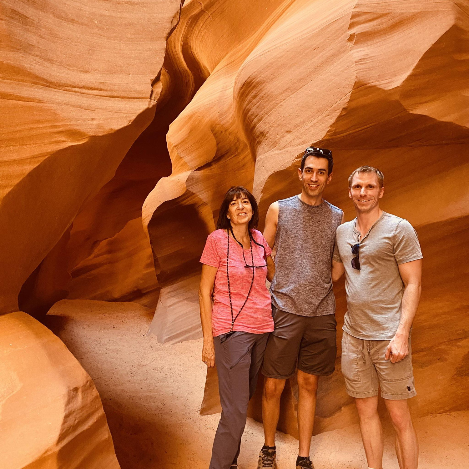 Antelope Canyon with Laurent's mom on May 24, 2025