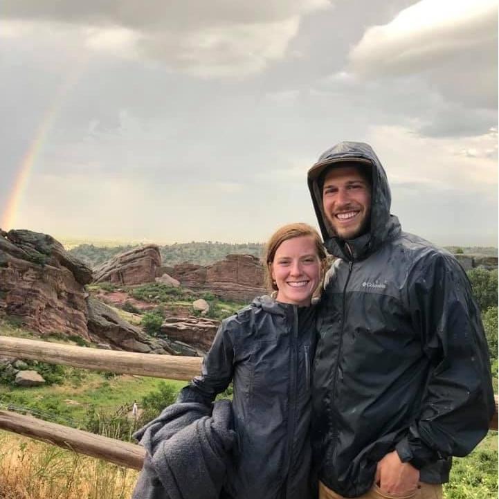 At Red Rocks in Colorado before The Avett Brothers concert