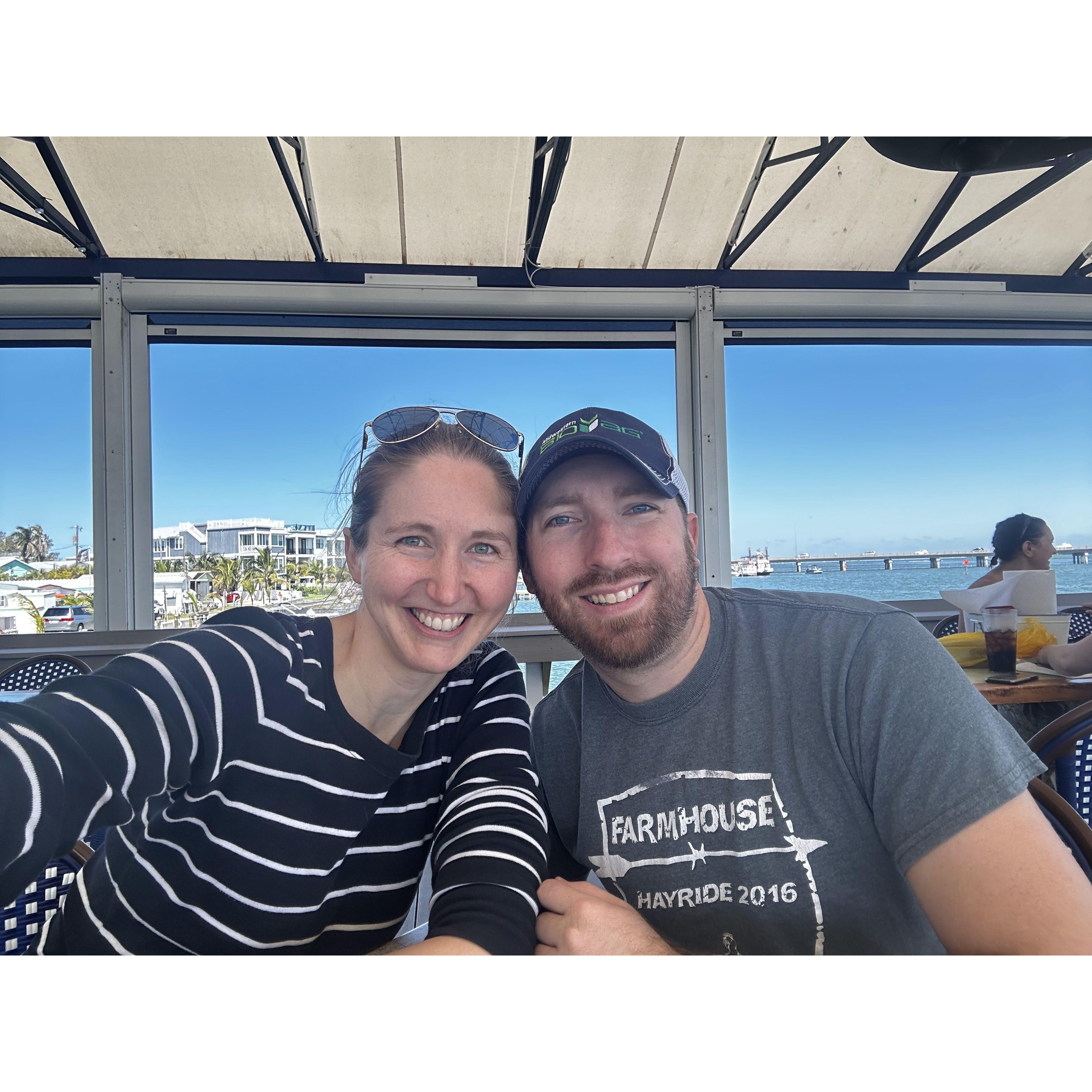 Delicious seafood on the gulf on Anna Maria Island, FL