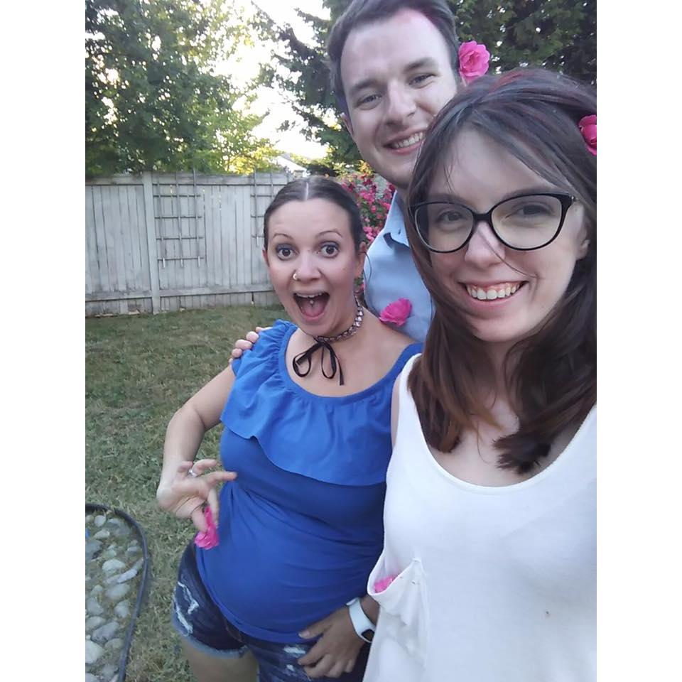 Michelle, Hayden, and her cousin Daniela on the fourth of July.