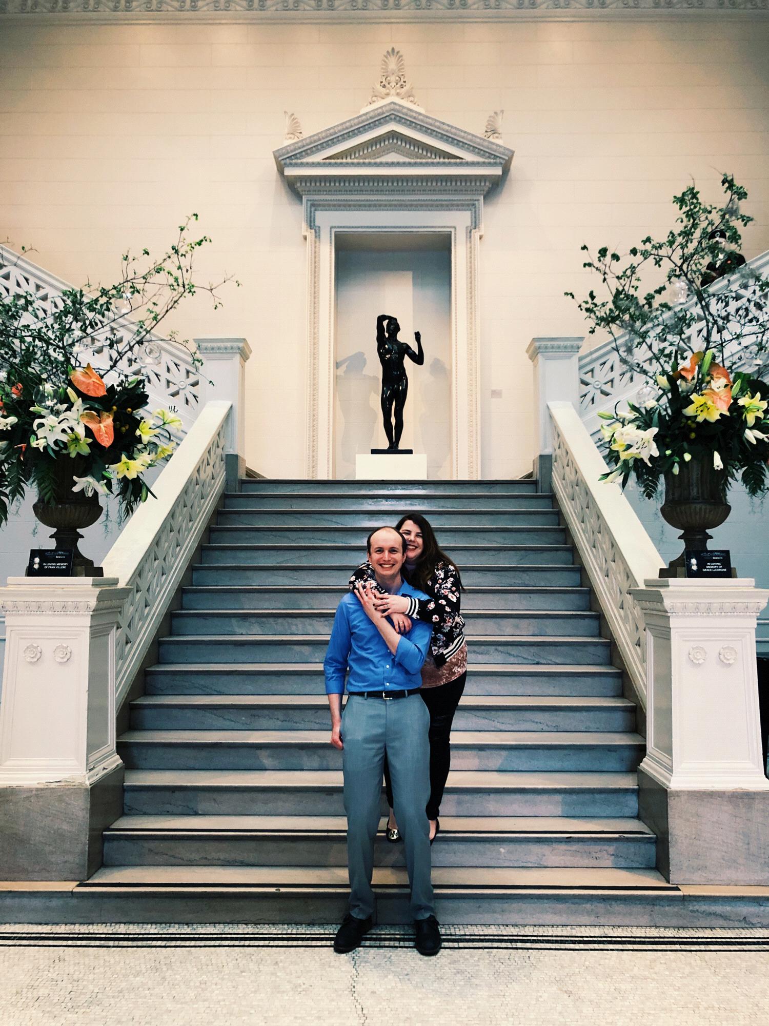 The New Orleans Museum of Art has always been one of Austin's favorite places, so Dylan thought there could be no better place to propose!