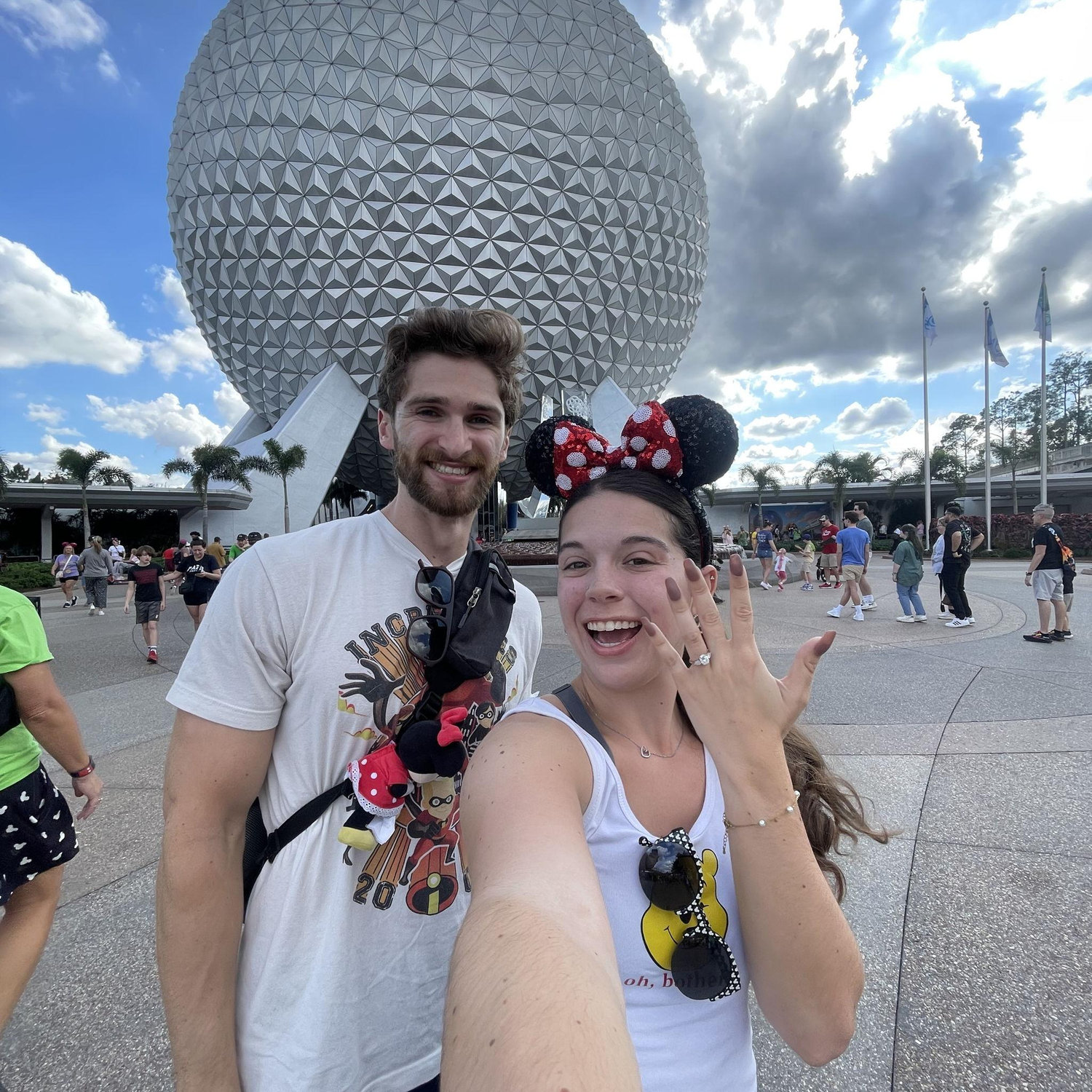 Celebrating our engagement in Disney!