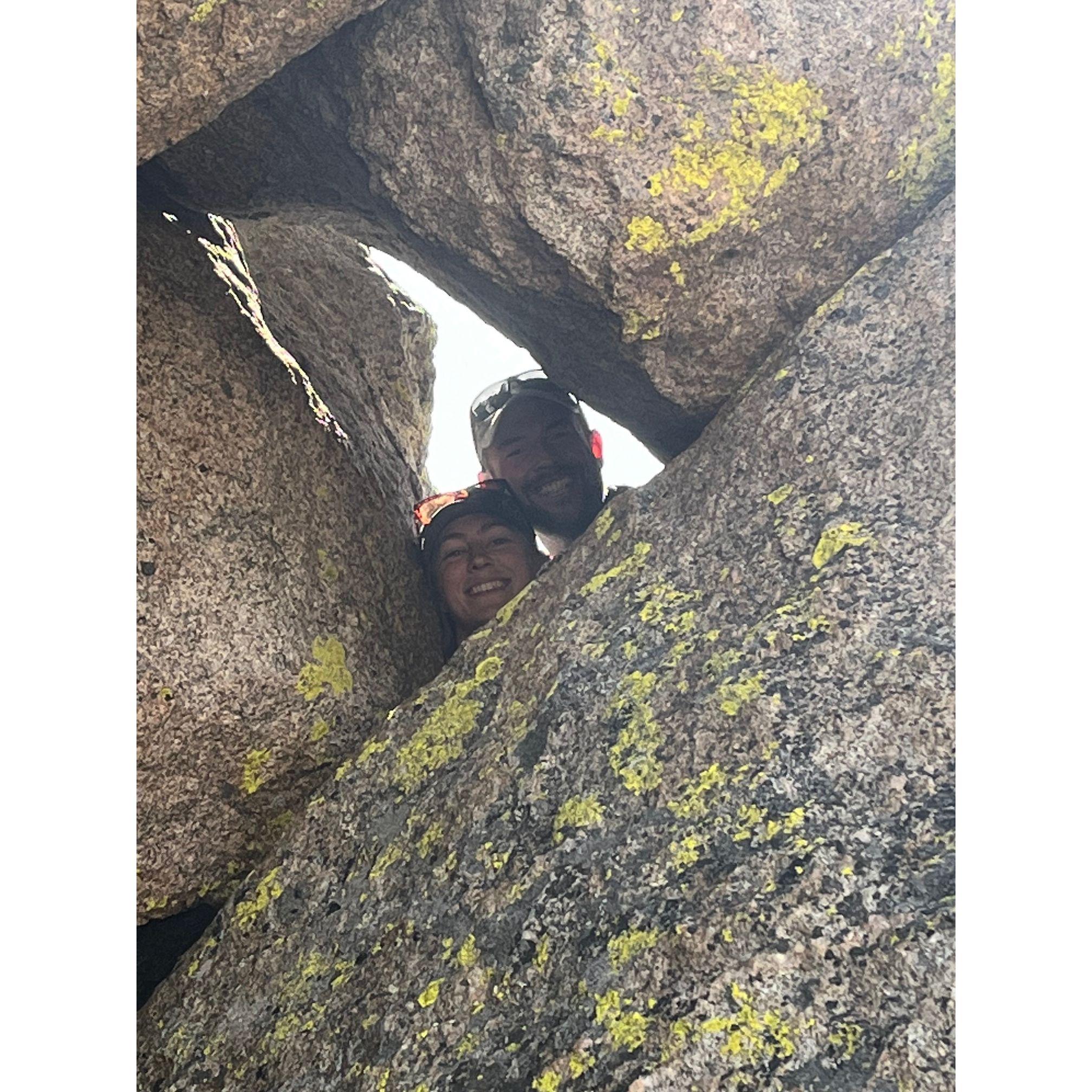 Desolation Peaks peek-(or is it peak?)-a-boo in Rocky Mountain National Park