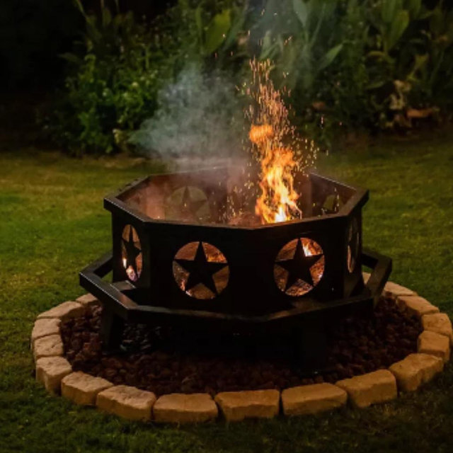 RedStone 43.3 in. Octagonal Wood-Burning Fire Pit