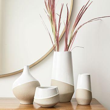 Half-Dipped Stoneware Vases - Bowl