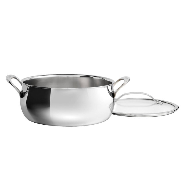 Cuisinart 4.5qt Pure Clad Triple Ply Stainless Steel Dutch Oven with Cover