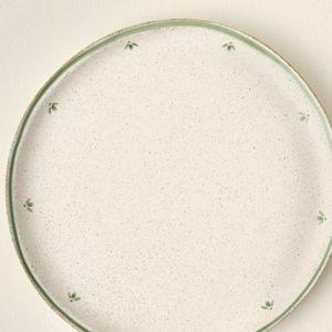 French White Painted Dinner Plate