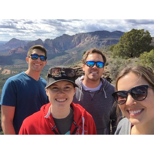 Hanging with Kirra's brother and sister-in-law in Sedona, Arizona.