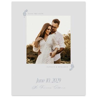 Grey Simple Wedding Digital Save the Date - Sorsha Photo