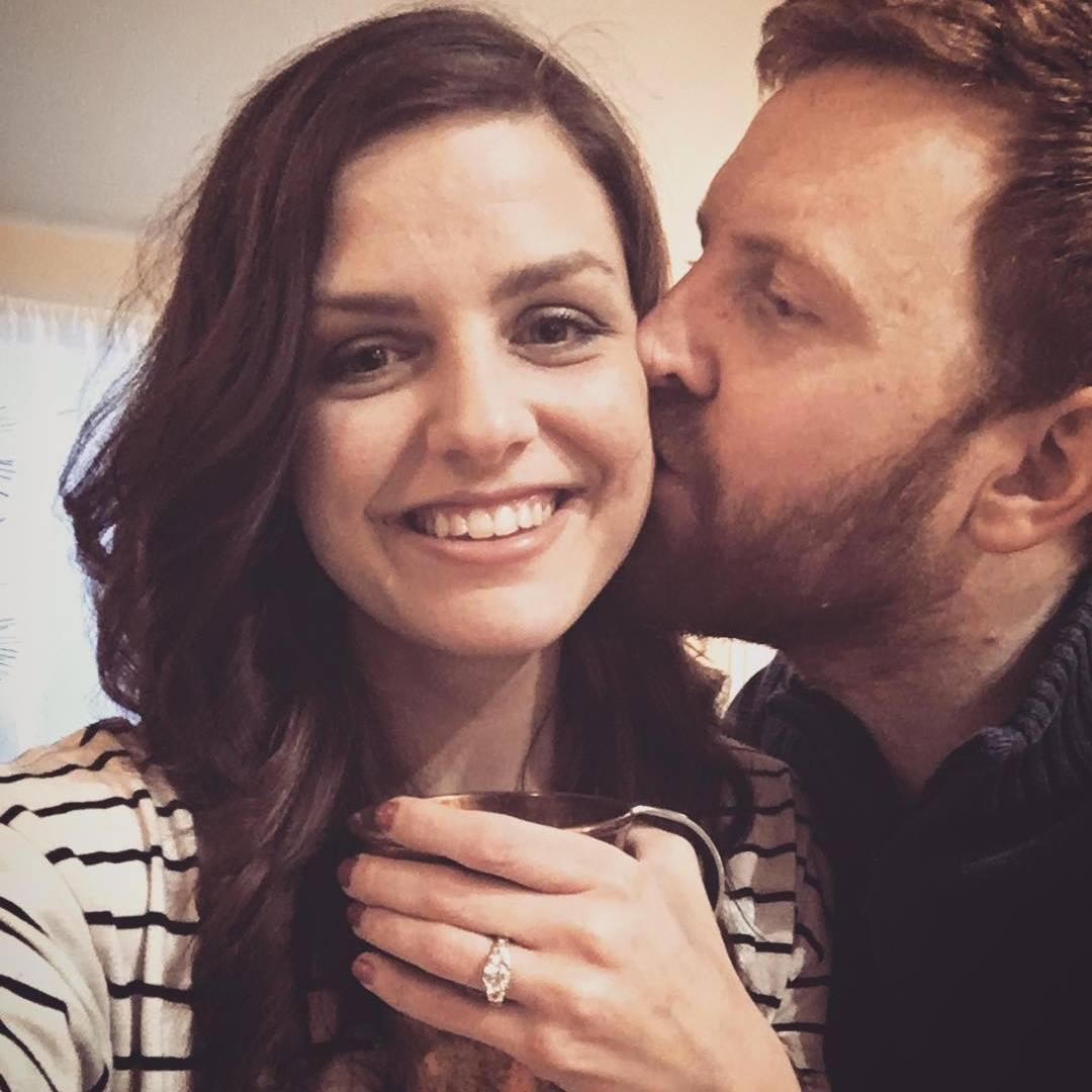 NYE 2017, when Connor proposed to Mary at the Bonfire, while the snow fell down around them.