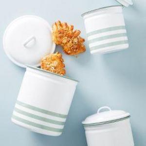 Enamelware Canister Set of 3