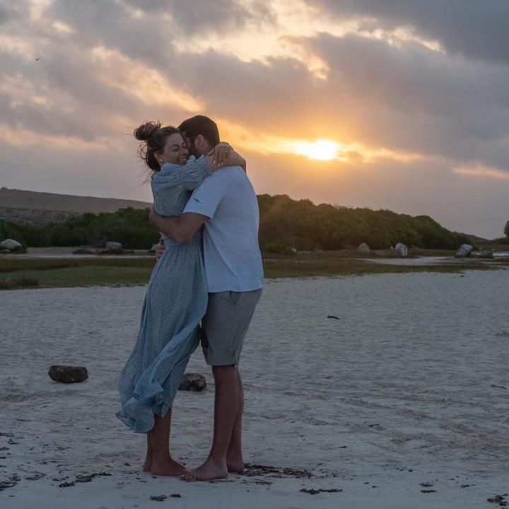 In Aruba the day after Nate proposed