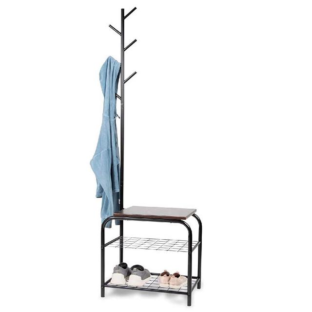 Milliard Coat Rack Hall Tree with Bench