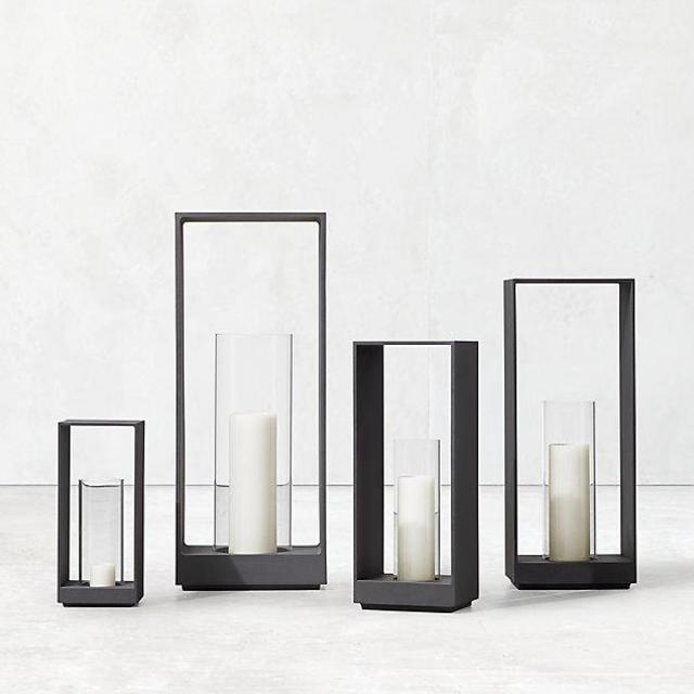 Restoration Hardware Toulon Lantern - Slate