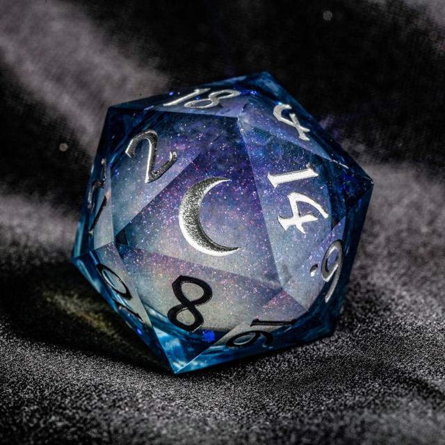 Liquid Core Sharp Edge Resin DnD Dice Set...