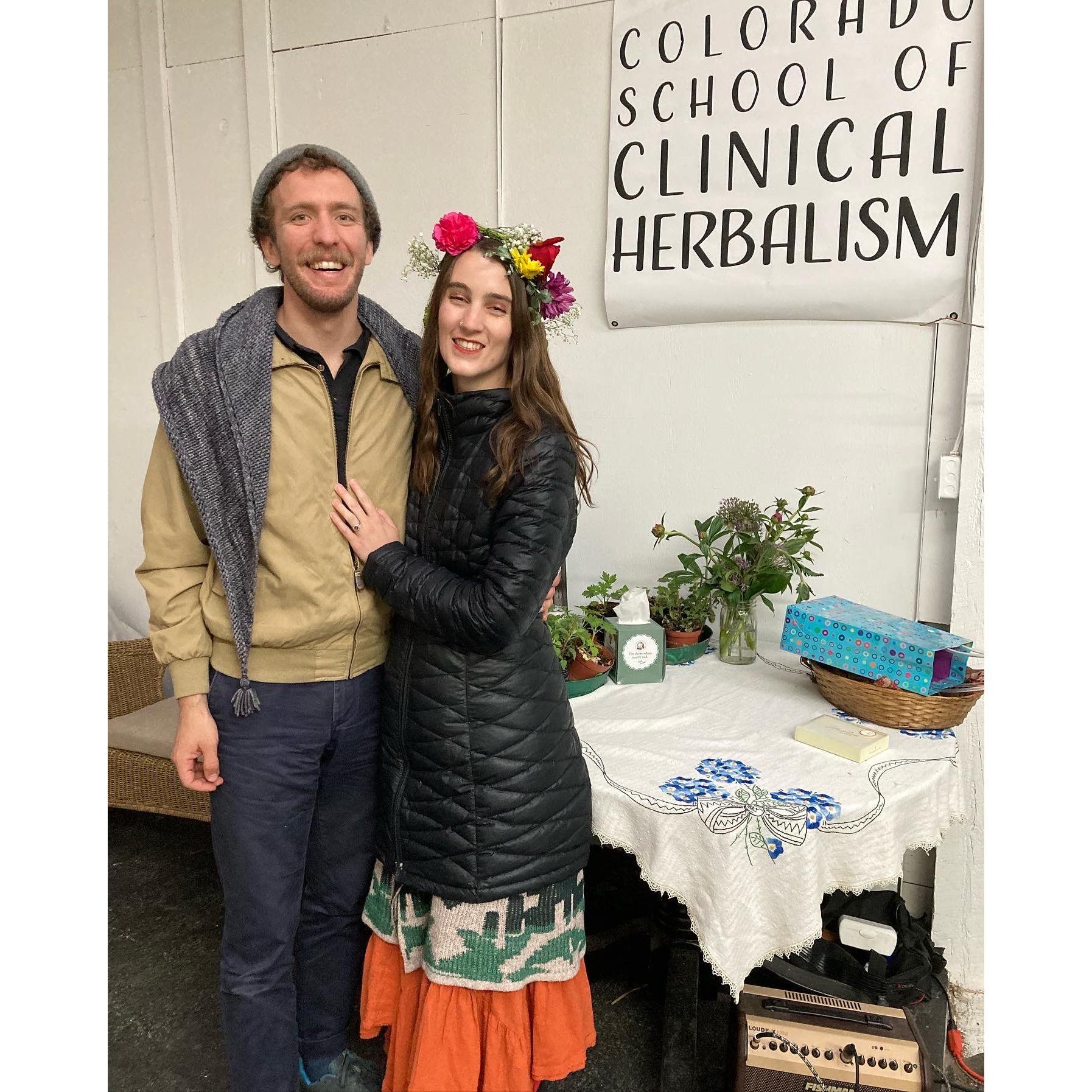 Rachel's graduation ceremony from Herb School!