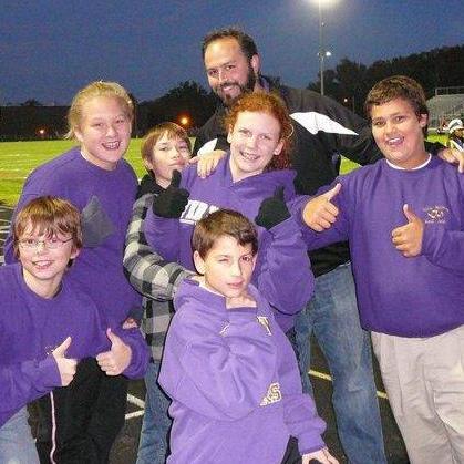 The photo of the day we first met! Jonathan is in the black and white hoodie.