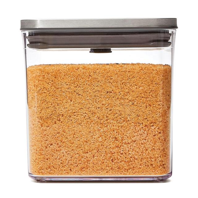 OXO Steel POP Big Square Short 1.1-Qt. Food Storage Container