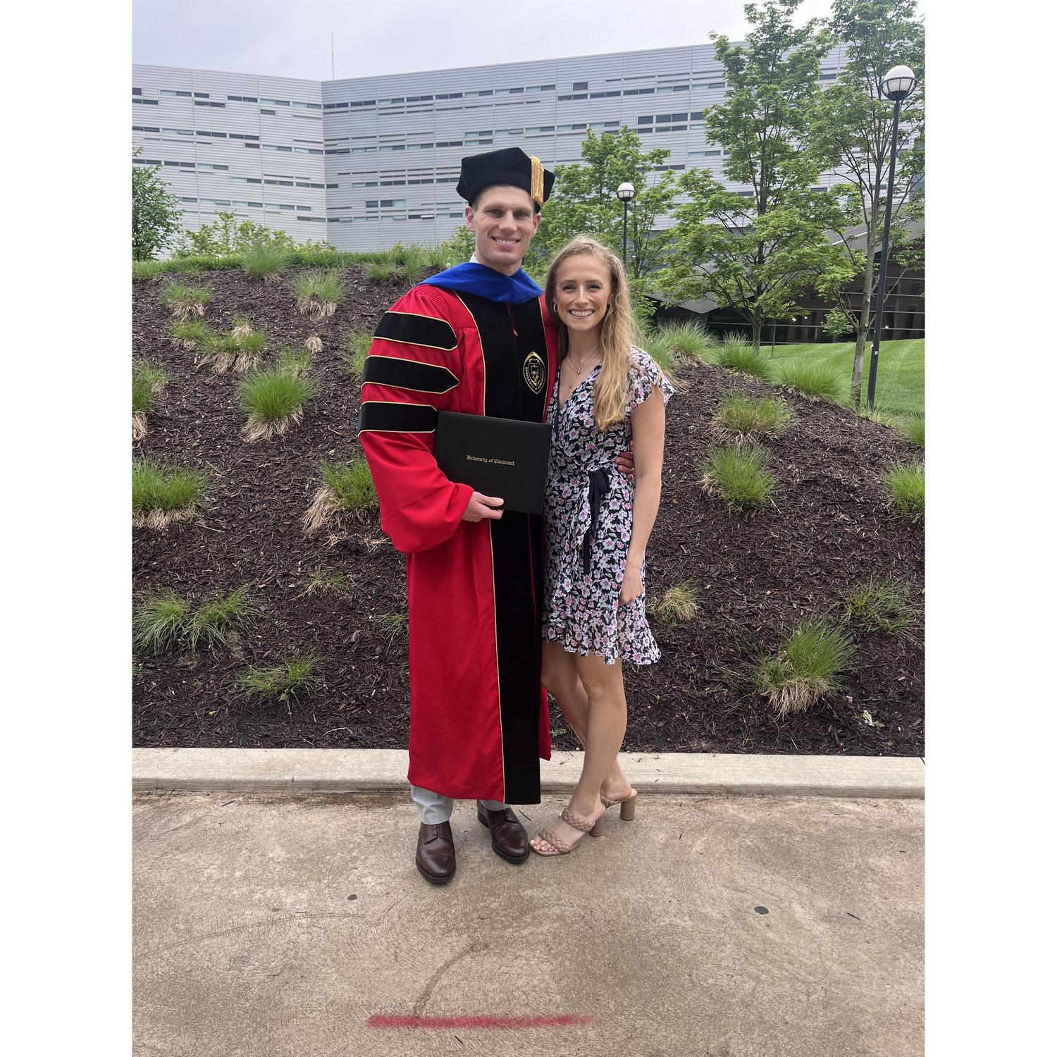 Dr. and Dr. Bryan at Andrew's Graduation!