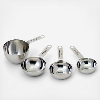 Gourmet Stainless 4-Piece Measuring Cup Set