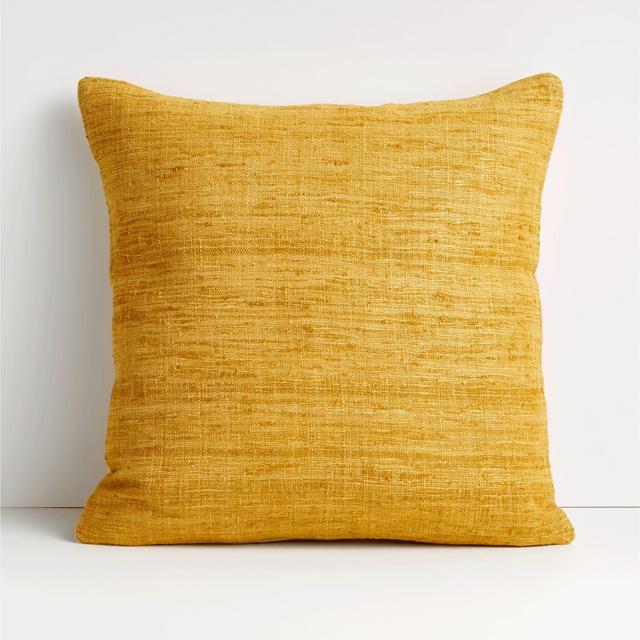 Trevino 20" Yellow Pillow with Down-Alternative Insert
