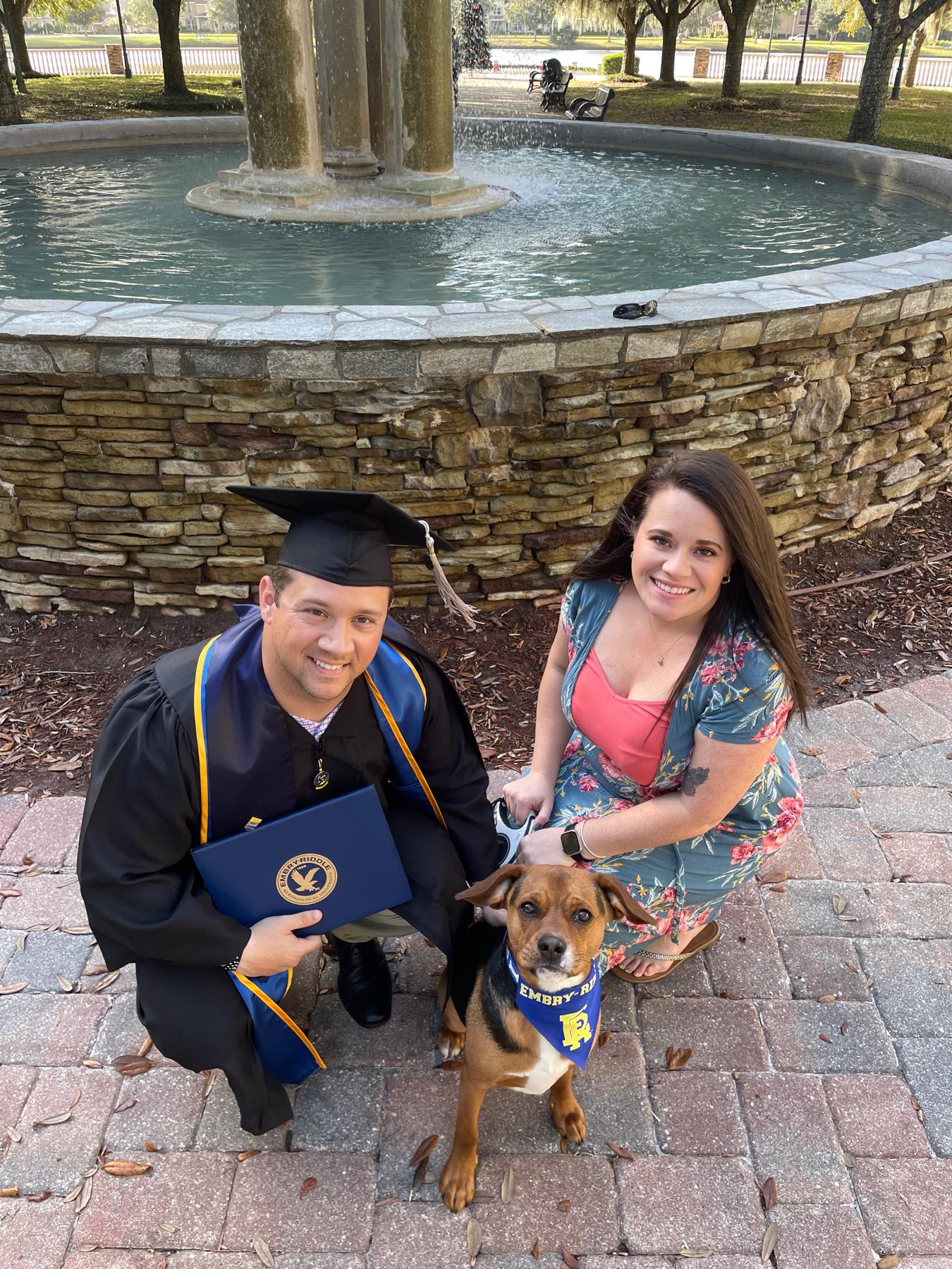 Our little family everyone will see Apollo at the wedding.