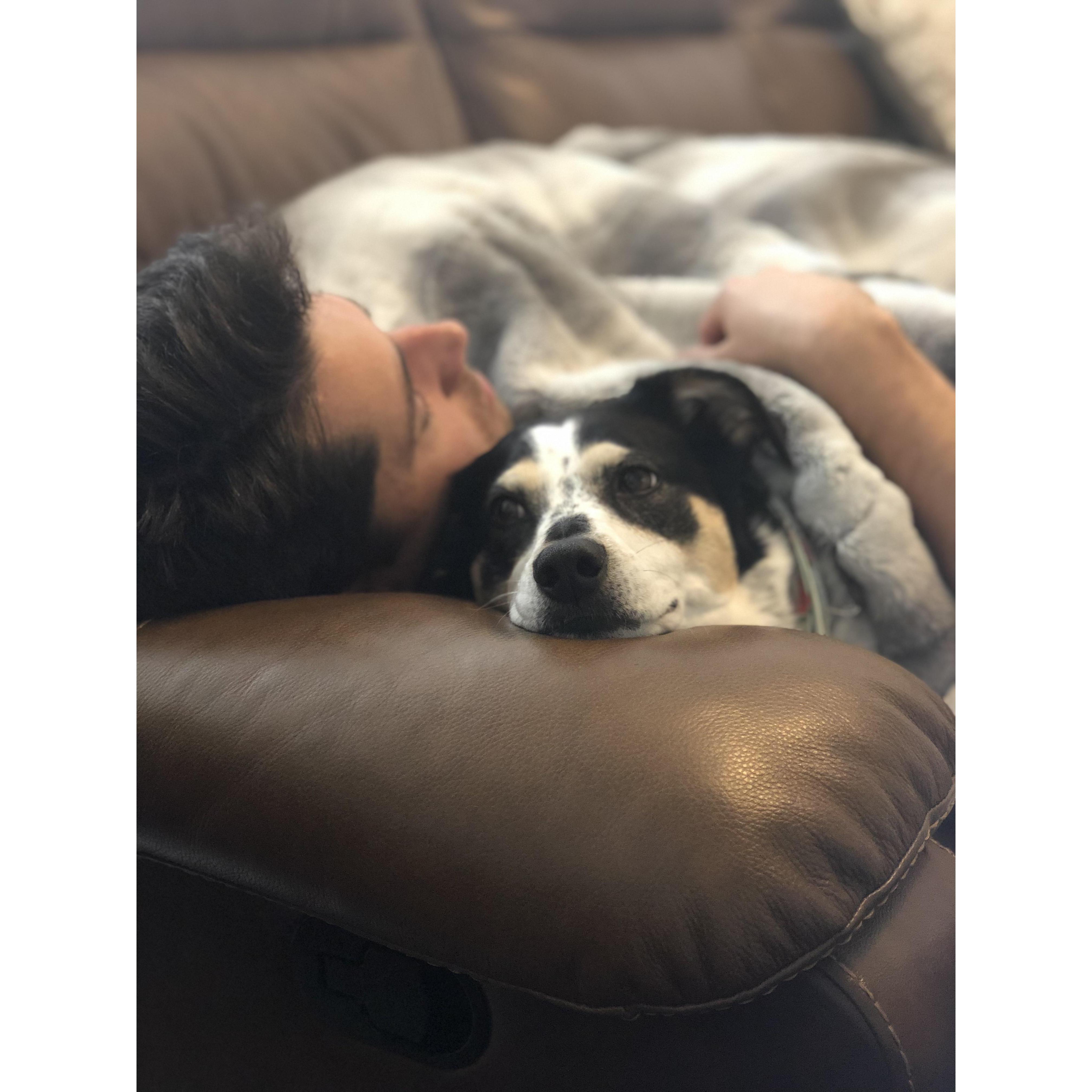 Alex and his baby Roxie<3