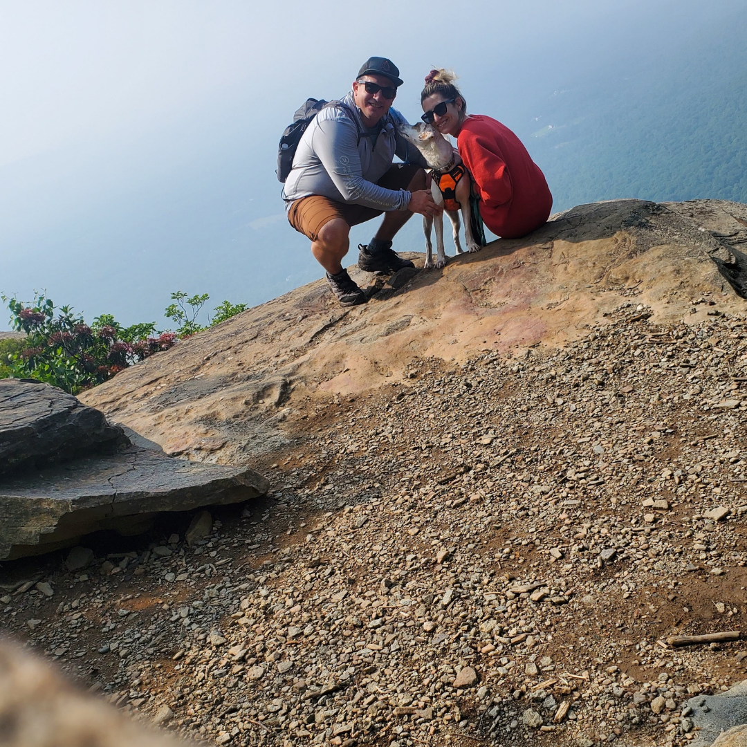 July 2023, Catskills, NY: Alex's first big hike! (he did great, truly a natural)