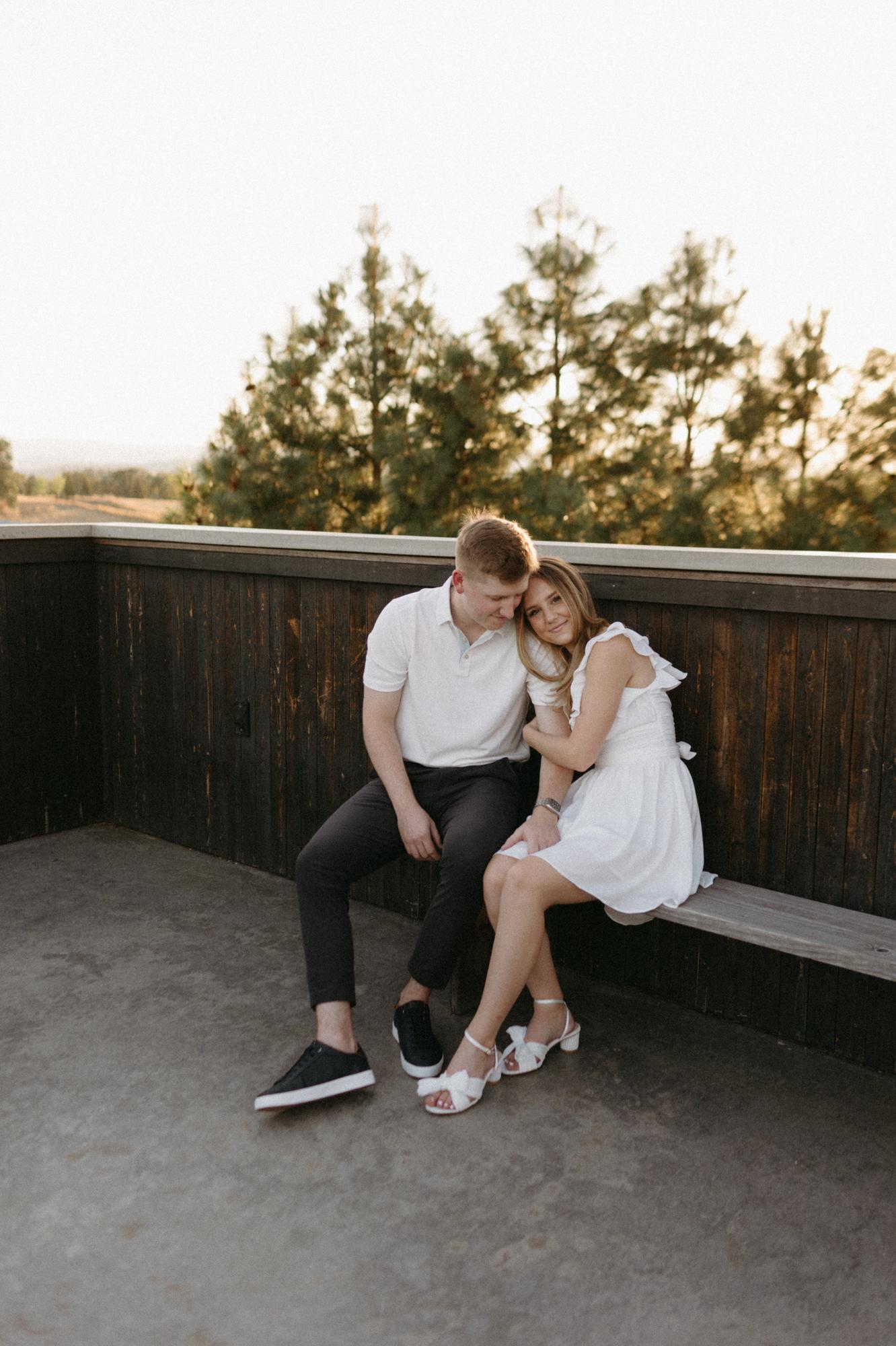 Engagement Photoshoot in Hood River, OR at COR Cellars Winery!