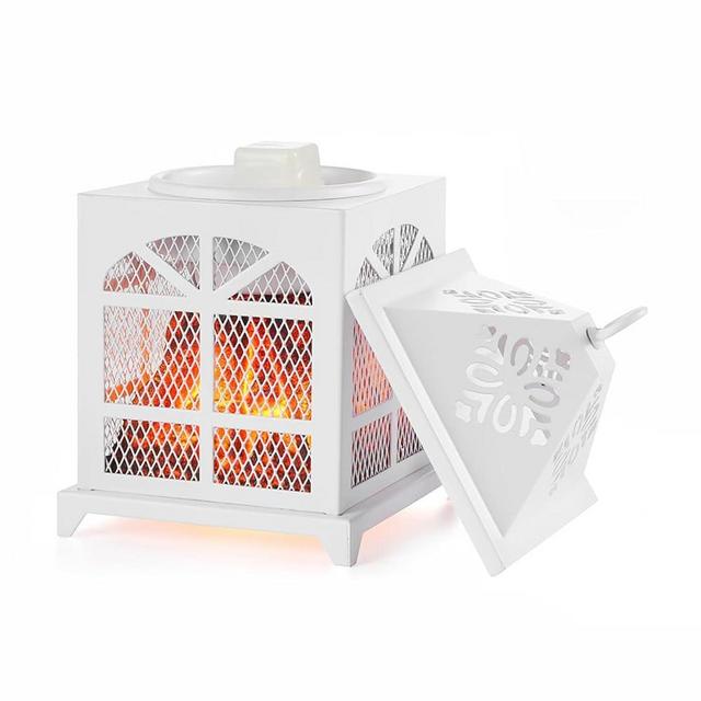 Dicimi Wax Melt Warmer,4-in-1 Electric Wax Melter (White, Window)