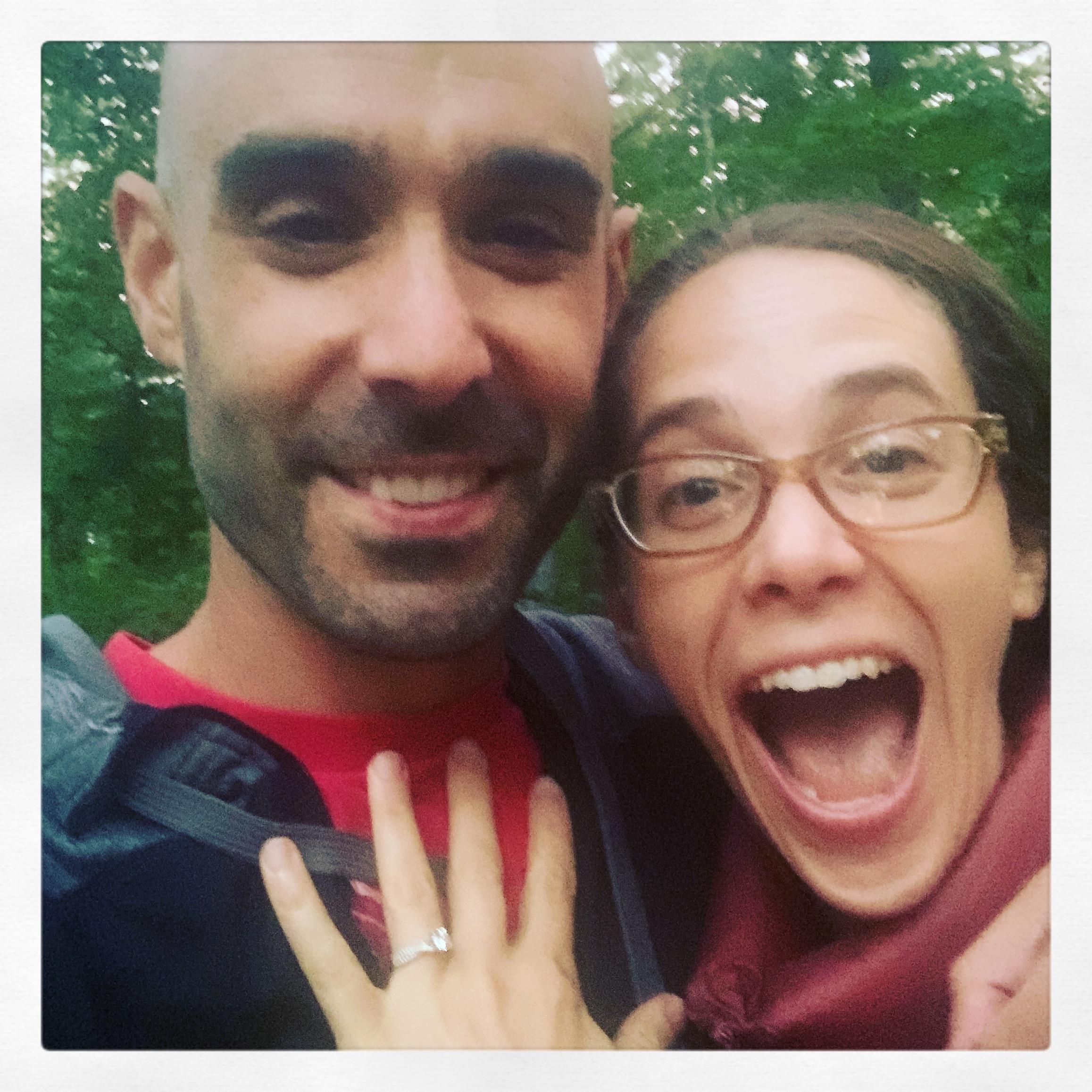She said yes! Camping in NH, labor day weekend.
