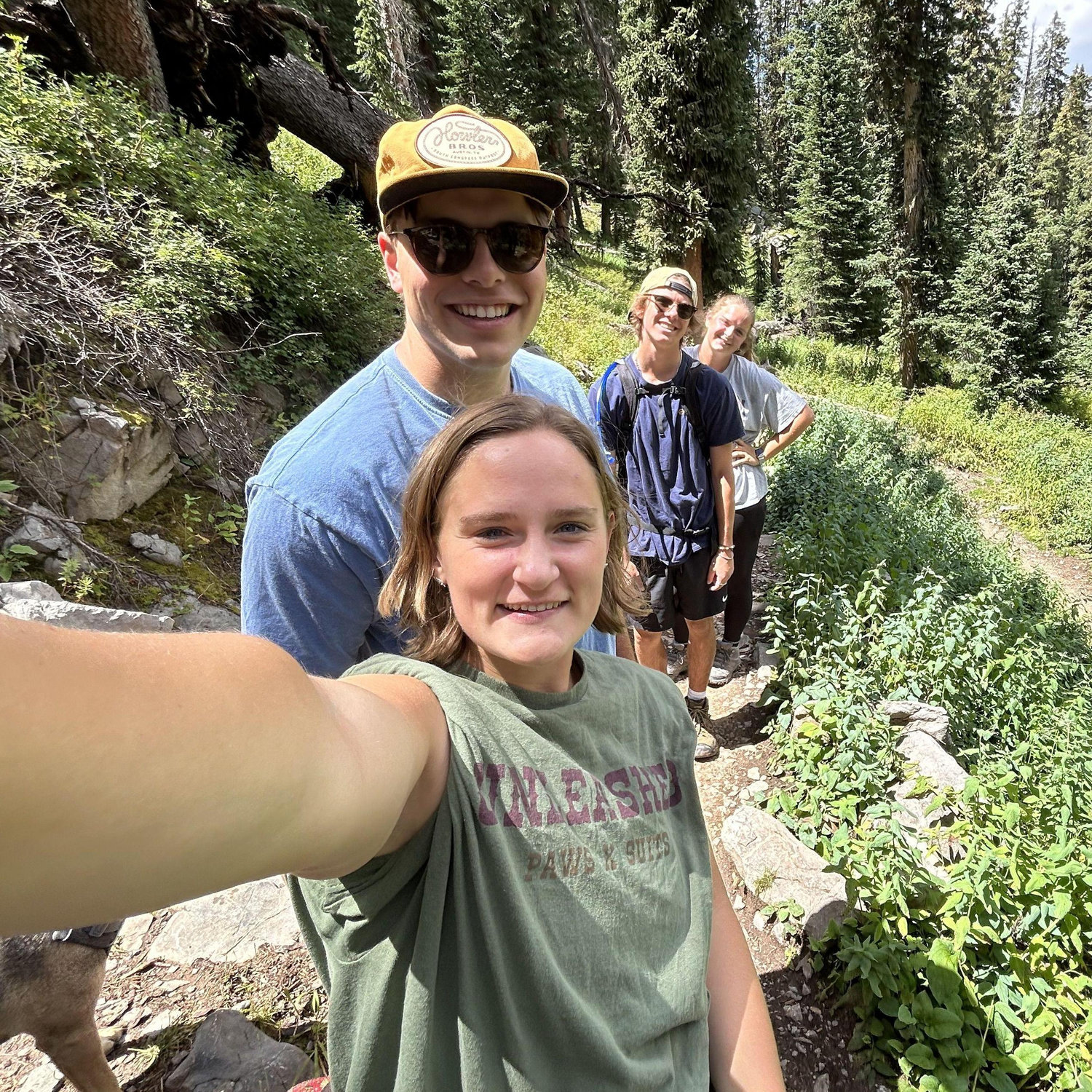 Hiking on our trip in Colorado with Nick (Ben's little brother) and Dacee (Kylee's little sister).