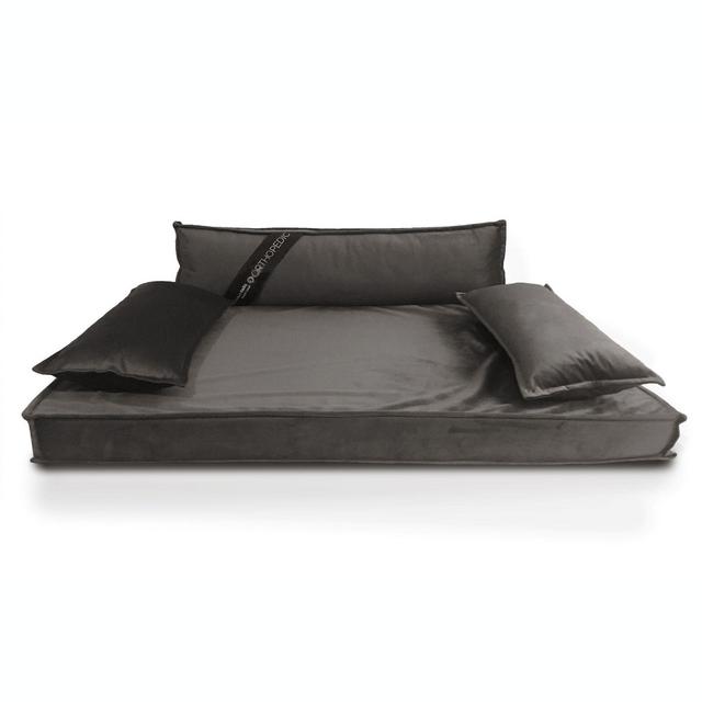 Precious Tails Large Modern Orthopedic Pet Sofa Bed in Grey