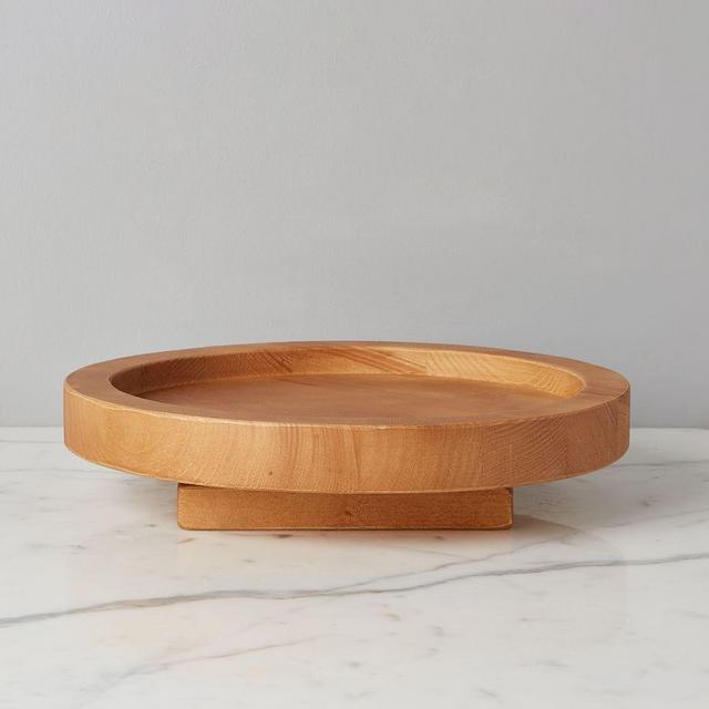 Handmade Reclaimed Pine Nesting Lazy Susan, Small - Natural