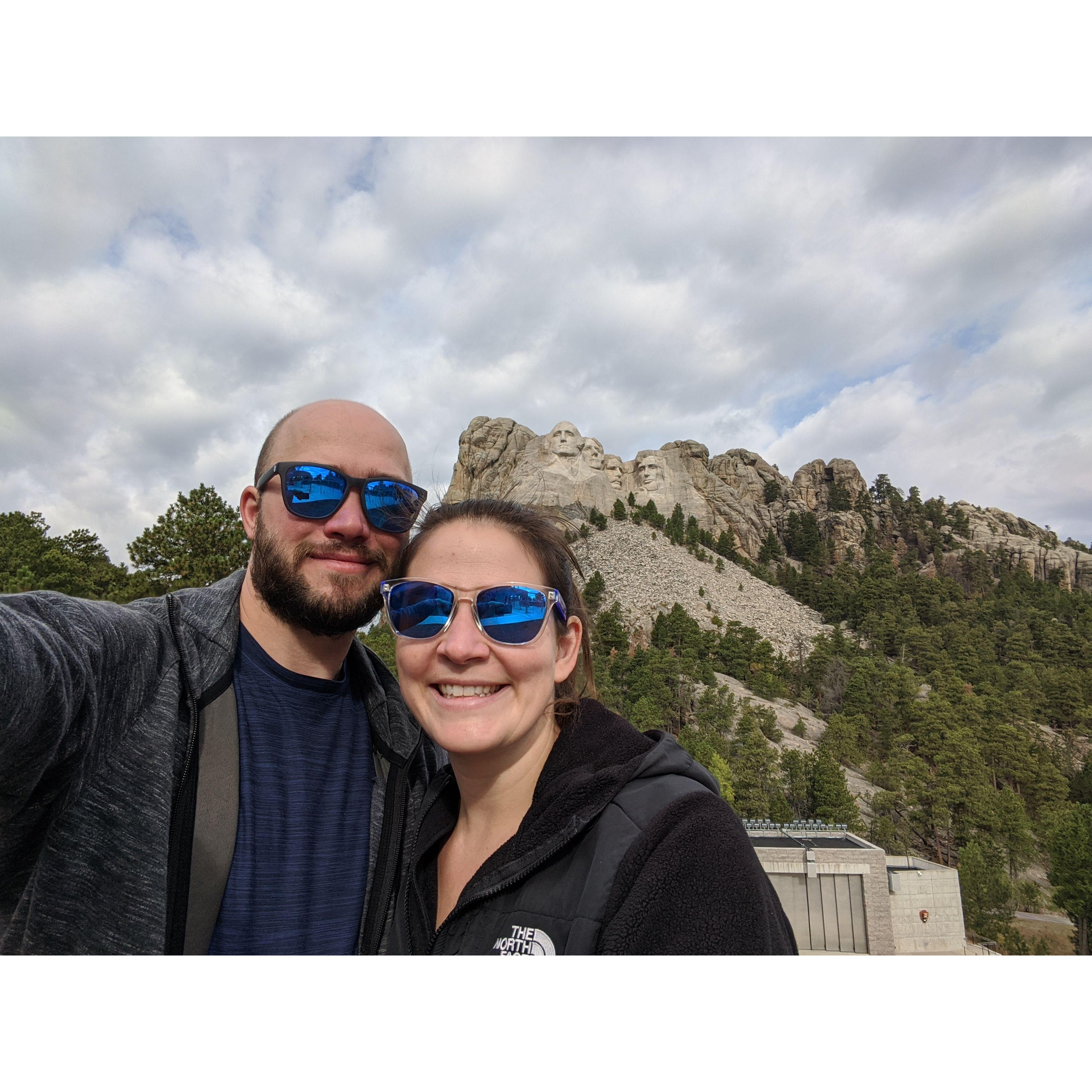 Side stop at Mount Rushmore for the Canadian
