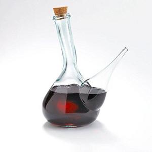 Glass Porron Wine Pitcher