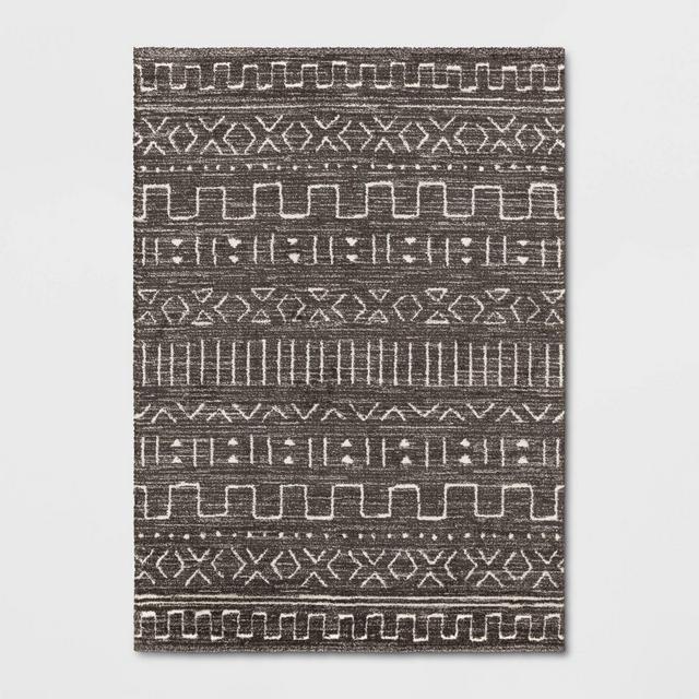 5'x7' Avriel Modern Tribal Rug Gray - Project 62™