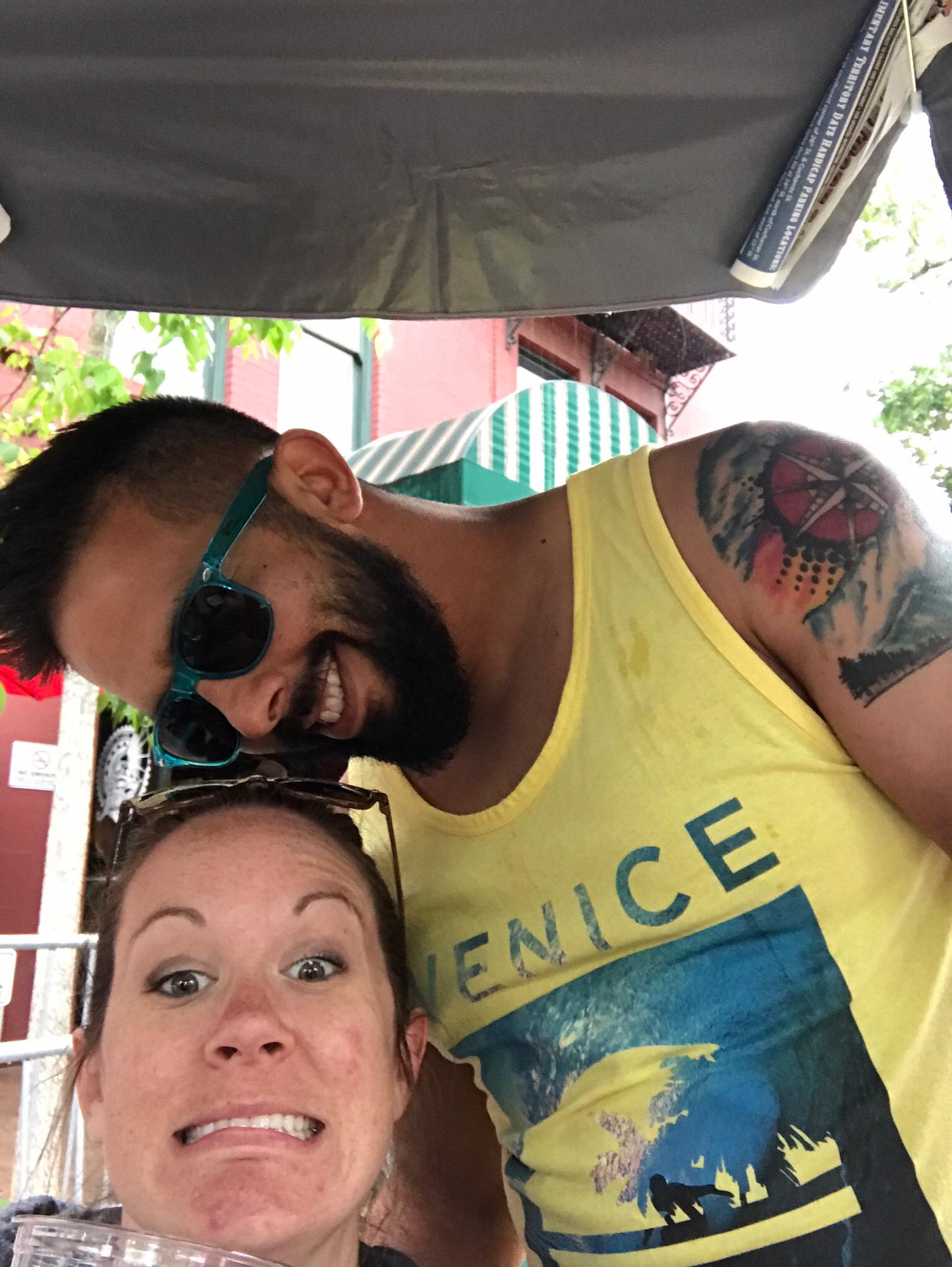 When we got rained out at Territory Days. (May 2017)