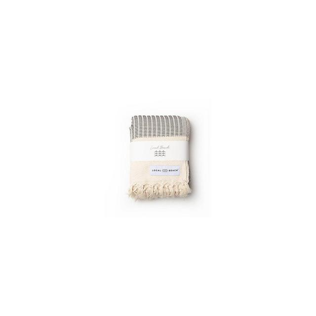 Cardiff Beach Blanket Black/Cream - Local Beach